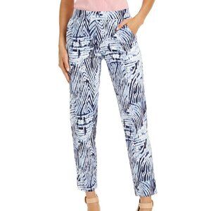 𝅺L406 Hue Zebra-Print Temp Tech Trouser Leggings